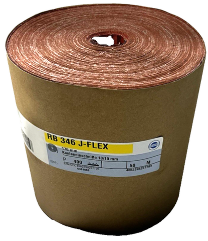 Hermes RB346 JFlex 50m 176mm Schleifpapierrolle P400 Kantenrolle