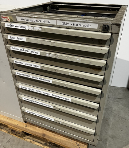 Werkzeugschrank 8 Schubladen 60x86x60cm Werkstatt Schrank Stahl