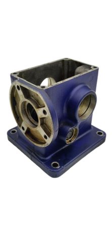 Getriebegehäuse Metall Industriegehäuse blau