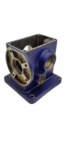 Getriebegehäuse Metall Industriegehäuse blau