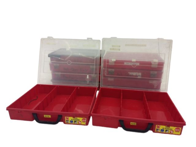 10x Kunststoff-Sortierkasten Sortimentskasten