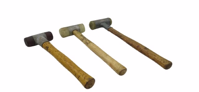 3x Schlaghämmer Mit Doppelseitigen Köpfen Holzgriffen