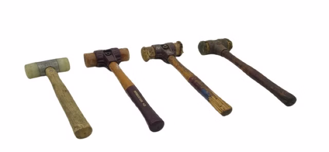 4x Schlägel mit Nichtmetallischem Kopf Griffen