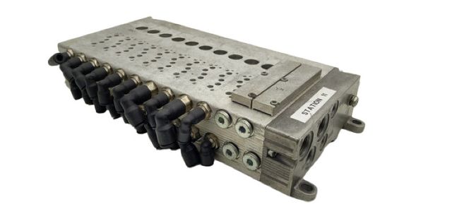 Station 11 Ventilinsel Basis Modul Wegeventile