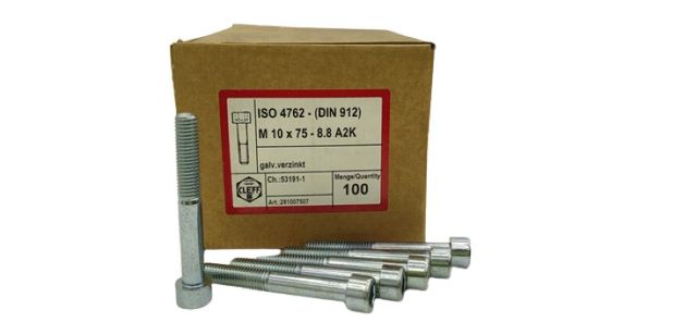 Low Price https://www.ebay.de/itm/205655368401 100x Cleff 281007507 M10x75 8.8 A2K Zylinderschrauben Innensechskant