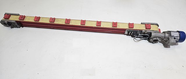 Modularer Zahnriemenförderer Transportband 1800 mm Förderband Bandförderer 