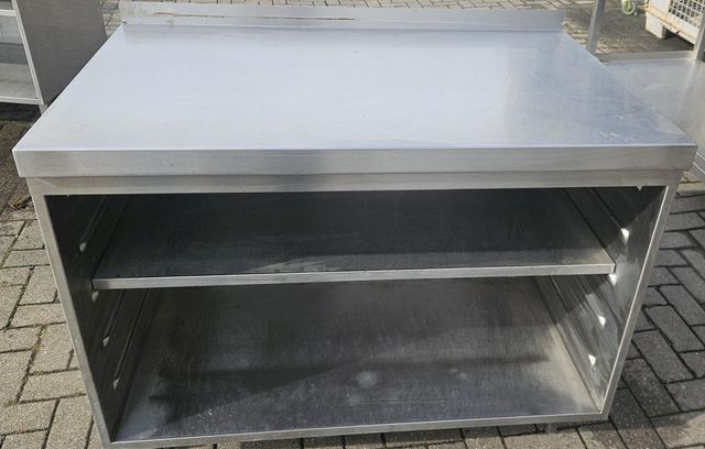 Edelstahl Gastro Arbeitstisch 1100 x 700 mm mit Regalboden