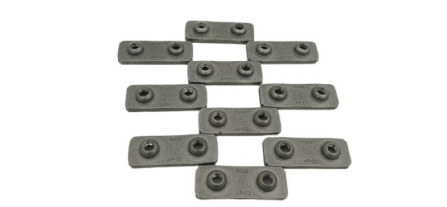 10x RSB AP-C2 Schwerlast Schweißplatte Hydraulik-Rohrschelle