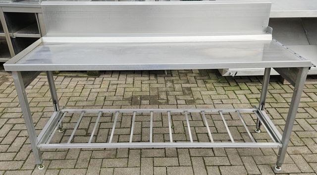 Edelstahl Gastro Auslauftisch Anbau links 1800 mm