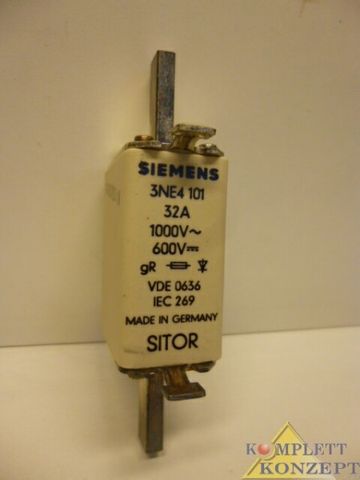 Siemens Sitor 3NE4 101 HLS-Sicherungseinsatz Sicherungseinsatz Sicherung 32A 3 Sicherungen