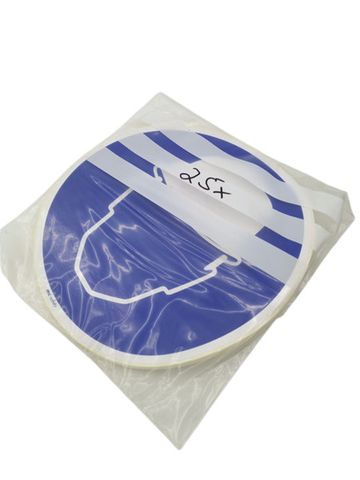25xMc Safety Blau Weißes Kopfschutz-Hinweisschild Piktogramm