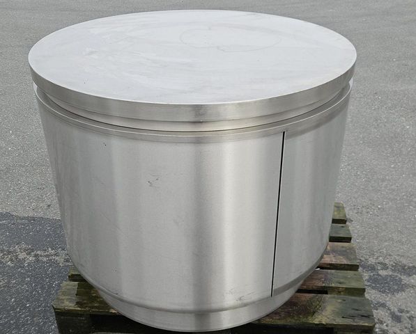 Edelstahl Gastro Tisch Rund 1100 mm 