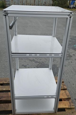 Bosch Rexroth Aluprofil Regal 4 Ebenen H x B x T  1180 x 550 x 550 mm