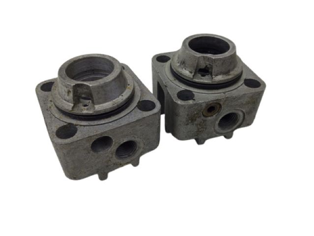 2x Pneumatik Ventilblock Anschlussblock Aluminium