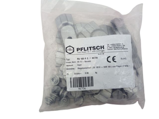 25x Pflitsch RV 100 PS/96736 Industrielles Kabelkanalschloss