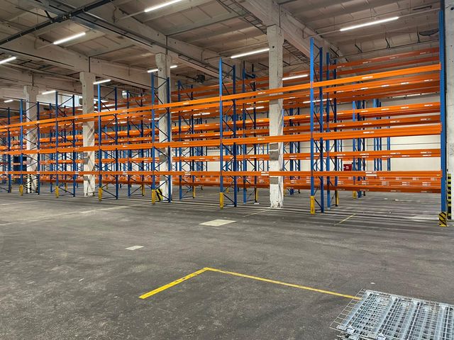 32,4 m Stow Pal Rack Palettenregal 6 m hoch 4 Ebenen Schwerlastregal Regal