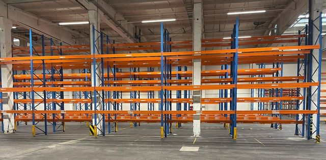 18 m Stow Pal Rack Palettenregal 6 m hoch 4 Ebenen Schwerlastregal Regal