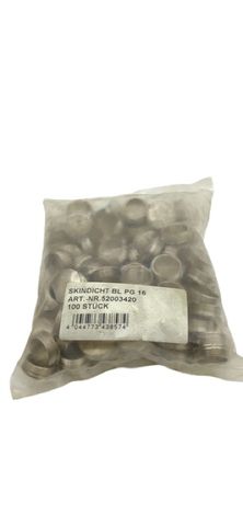 100x Zubehör 52003420 SKINDICHT BL PG 16 Verschlussschraube