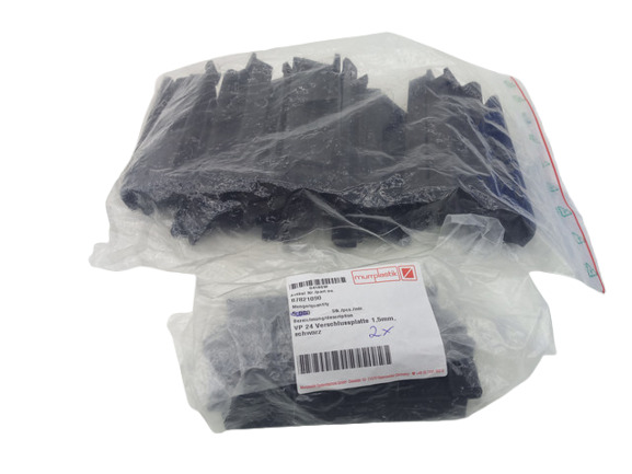 15x Murrplastik 87821090 Verschlussplatte VP24 1,5mm Schwarz