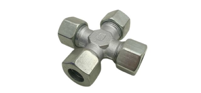 Parker Ermeto 20-S Kreuzverschraubung Stahl verzinkt