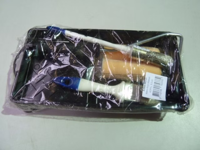 3 x 6 tlg. Malerset Pinselset Streichset Set blau/weiß