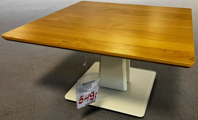 NP 819 € Couchtisch 1878-WEI-F Tisch rollbar Wohnzimmertisch 74x74x43