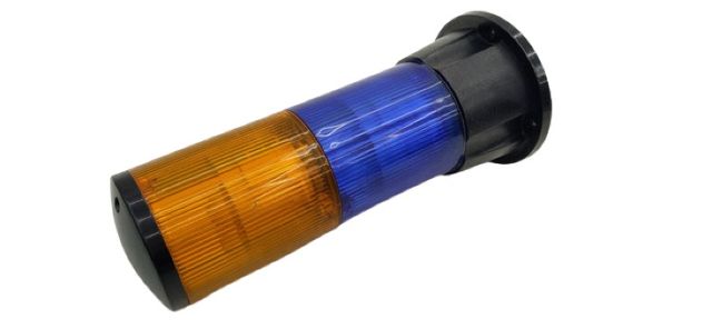 Warnleuchte Stapelleuchte 396/2-s BA15d blau+orange defekt