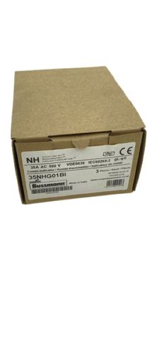 3x Cooper Bussmann 35NHG01BI Sicherungseinsatz