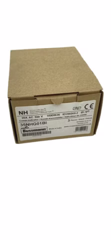 3x Cooper Bussmann 35NHG01BI Sicherungseinsatz