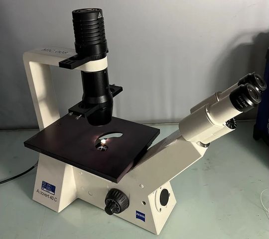 Carl Zeiss Axiovert 40C Inverses Lichtmikroskop Mikroskop Routinemikroskop