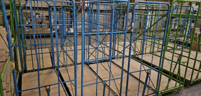 Möbeltransportwagen 1700 x 700 x 1730 mm nestbares L-Gestell Transportwagen 