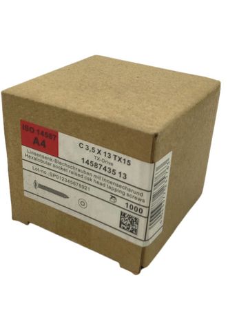 1000x C 3,5X13 TX15 14587435 13 Blechschrauben ISO 14587 