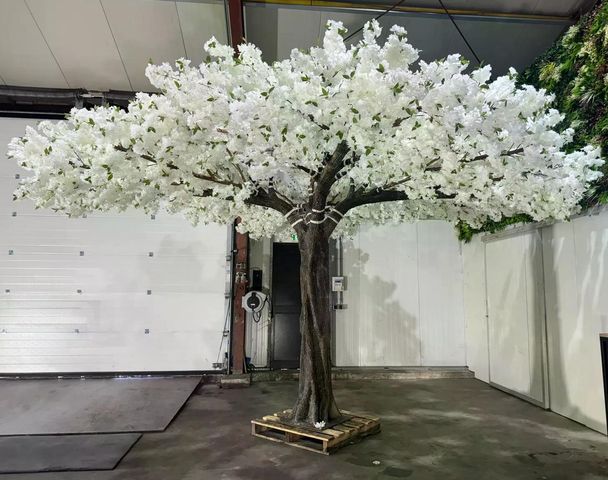 Künstlicher Kirschbaum Kirschblütenbaum Kirschblüte weiß 3,5 M Hoch Ø 6 M