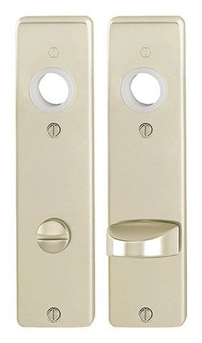 2x Hoppe 3105422 202KP Kurzschild Aluminium Neusilberfarben