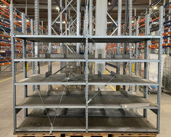 SSI Schäffer R 3000 Fachbodenregal Steckregal Grund und Anbaufeld Tiefe 600 mm