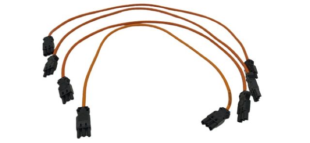 6x Steckkabel 3-polig Verbindungskabel Set , 1 meter