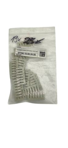 19x Wago 2004-407 7-Fach Klemmenleiste Isoliert Hellgrau