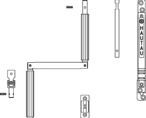 Hautau 173422 200A/190 Spindelgetriebe Schwarz