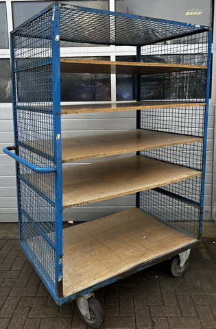 Fetra Etagenwagen 120x80 Lagerwagen 500kg Transport 5 Ladeflächen