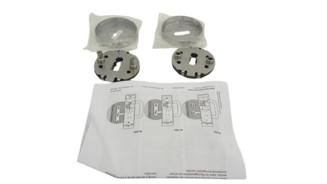 Ogro 6612 Schlüsselrosetten Paar Buntbart Edelstahl