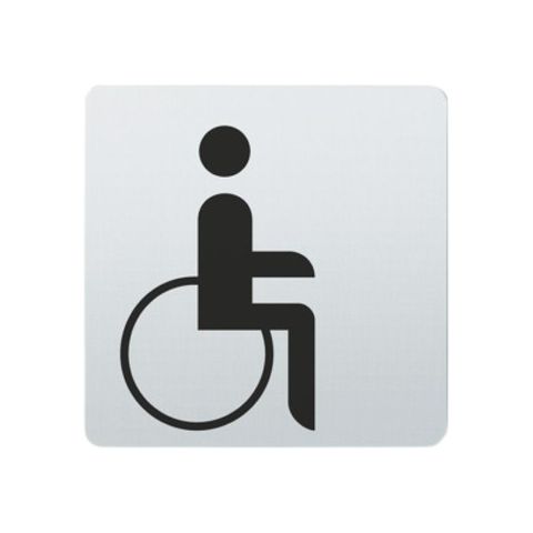 FSB 36 4059 Hinweisschild Schwerbehindert Edelstahl Fein Matt