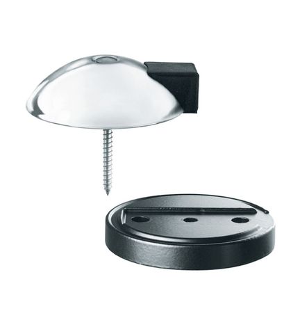 2x FSB 38 3884 Türpufferunterplatte Aluminium Schwarz (9005)