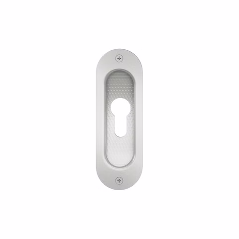 2x FSB 0 42 4212 00002 6204 Schiebetürmuschel Oval Edelstahl
