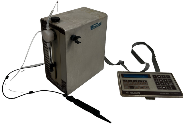 Gilson Dilutor 401 Dosierpumpe 0,5 ml Syringe mit Controller 