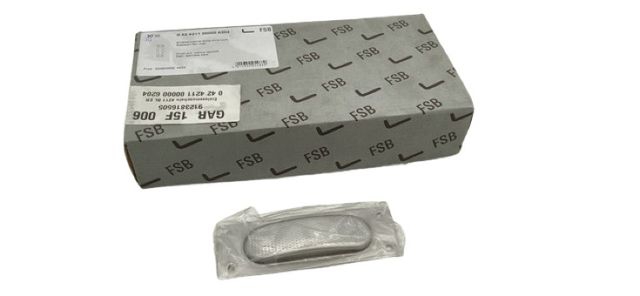 3x FSB 0 42 4212 00000 0105 Einlassmuschel oval, ohne Loch