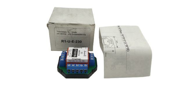 Simu R1-U-E-230 Systemrelais Rohrmotor Rolladenmotor