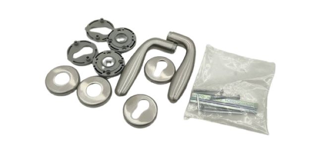 Hoppe 3032948 E1850Z/17KV/17KVS Rosetten 37-42 Edelstahl F69