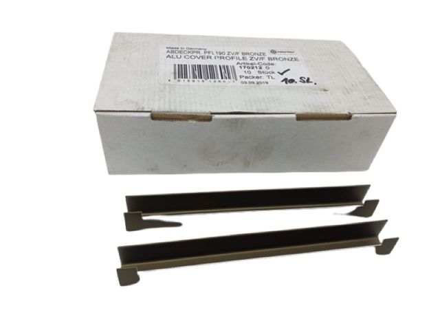 5x Hautau 170212 Abdeckpr. PFL190 ZVF Aluminium-Abdeckprofil