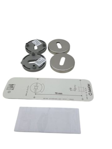 5x Hoppe 542543 E42KVS, Edelstahl-Schlüsselrosetten-Paar