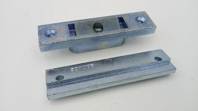 3x KFV 3195533 116-06 Schiebetürschloss Glanzverzinkt